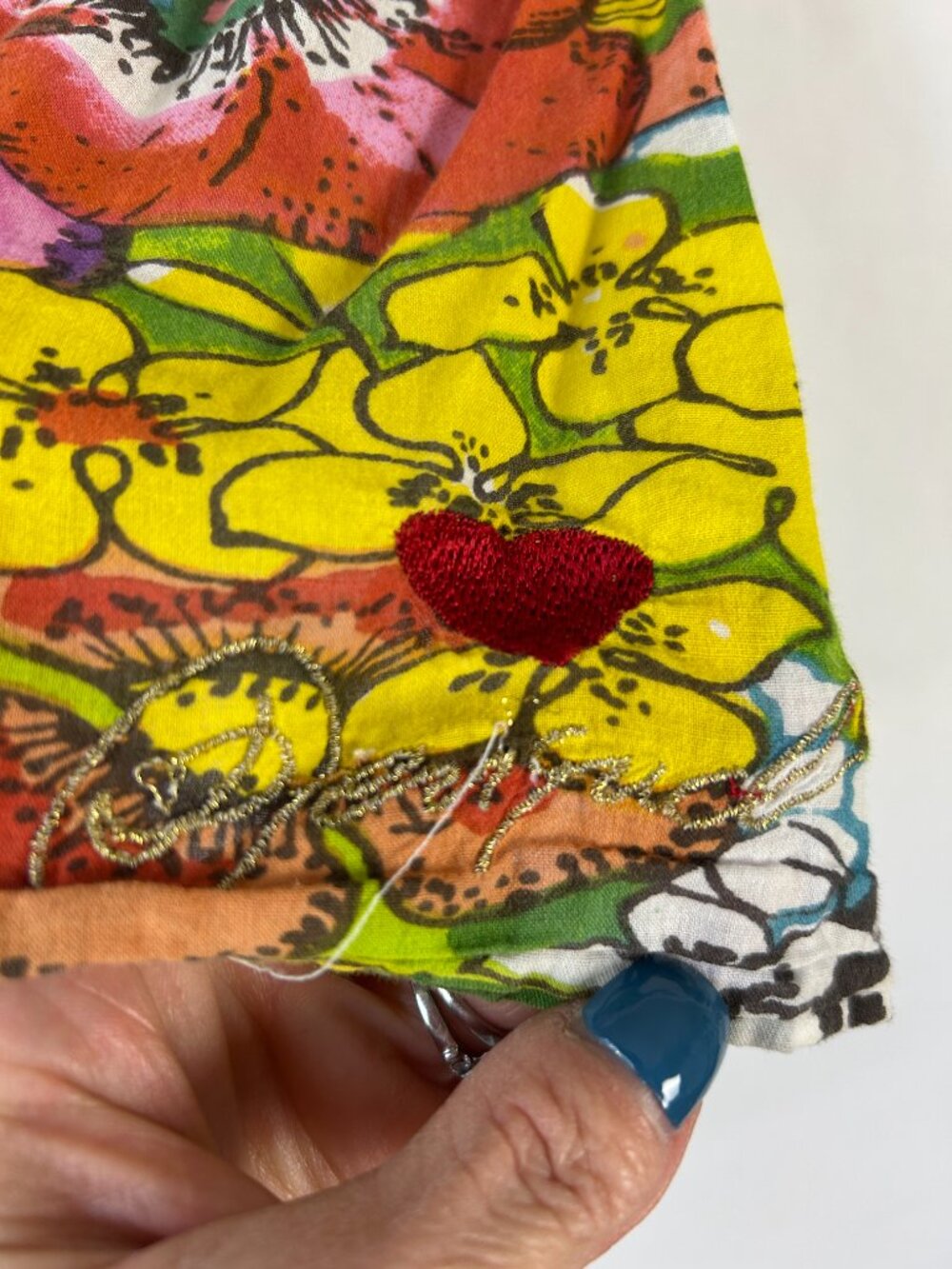 Desigual Tropical Lightweight Blouse M (Flaws) - Picture 4 of 6
